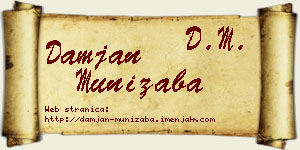 Damjan Munižaba vizit kartica